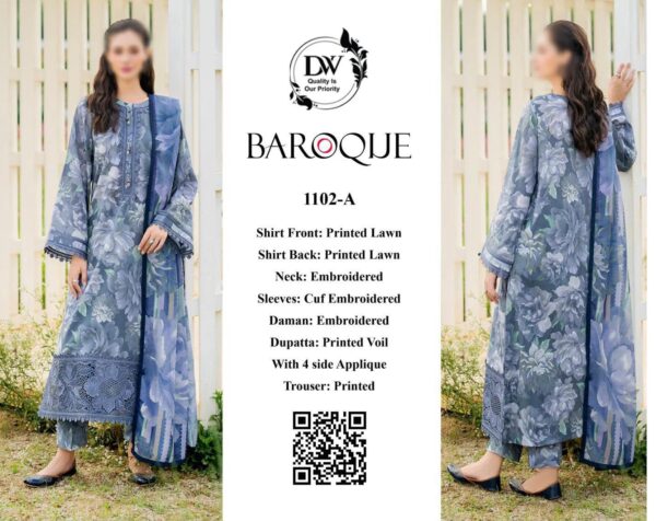 Elegant Mix Branded Unstitched 3Pc -Lawn Collection -Free Delivery