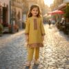 2 Pc Printed Cotton Kurta Pyjama Suits for Stylish Little Girls Up to 12 Years