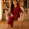 2 Pc Plain Cotton Kurta Pyjama Suits for Stylish Little Girls Up to 12 Years