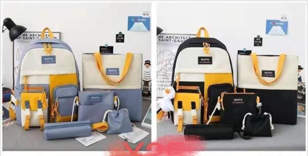 School Students Backpack Set 4In1