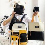 School Students Backpack Set 4In1