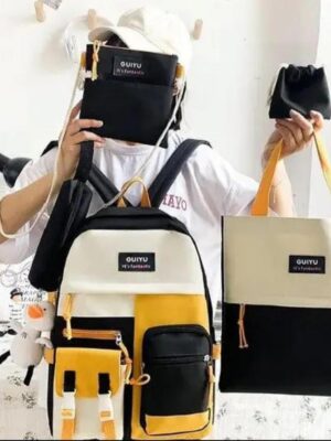 School Students Backpack Set 4In1