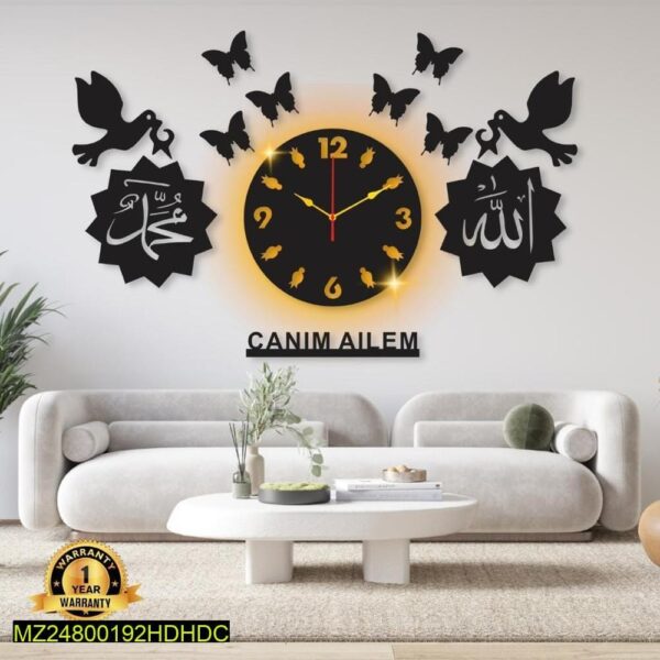ModernCalligraphicWallClock