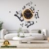ModernCalligraphicWallClock