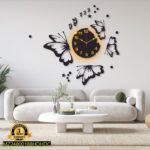 ModernCalligraphicWallClock