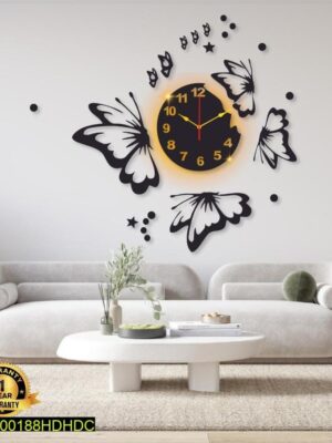 ModernCalligraphicWallClock
