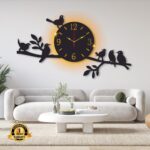 ModernCalligraphicWallClock
