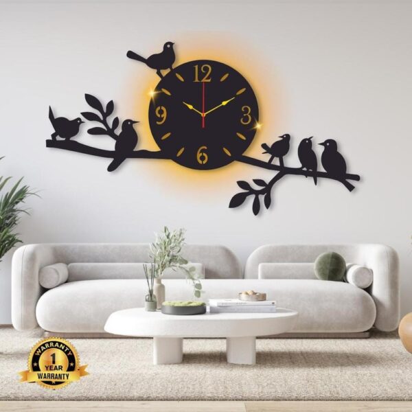 ModernCalligraphicWallClock
