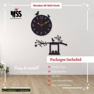 ModernCalligraphicWallClock