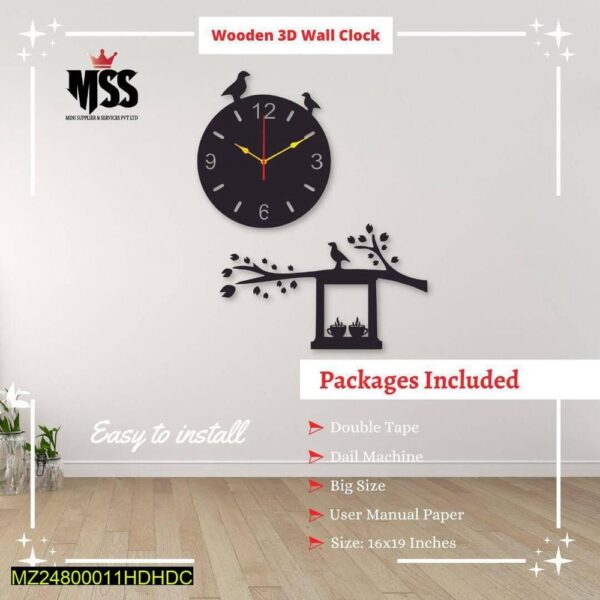 ModernCalligraphicWallClock