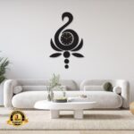 ModernCalligraphicWallClock