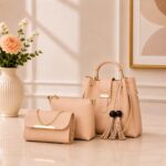 LadiesPlainLeatherPursesBags