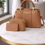 LadiesPlainLeatherPursesBags
