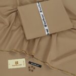 Gents Royal Swiss Wash & Wear Unstitched Suits by Gul Ahmed Color Light Brown