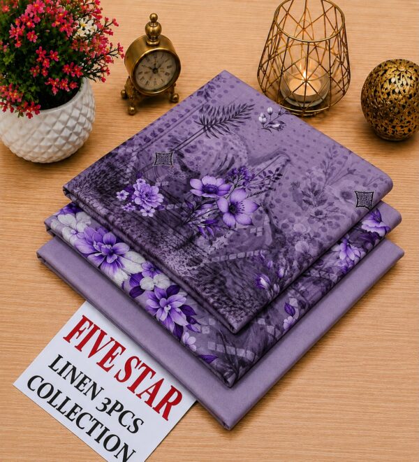3Pc Ladies Linen Suits by Five Star