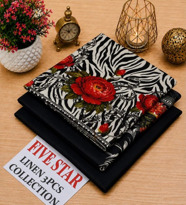 3Pc Ladies Linen Suits by Five Star