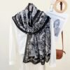 Ladies Retro Paisley Printed Scarf for Traveling Size 80 x 180cm