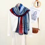Ladies Printed Long Scarf For Traveling Size 80x185cm