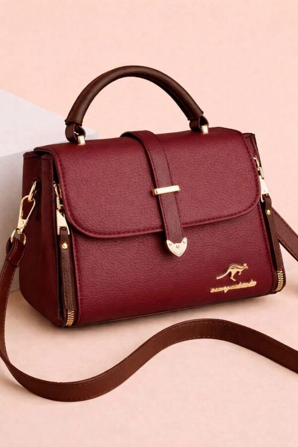 Ladies & Teenagers Rexene Shoulder Handbags -Color Maroon