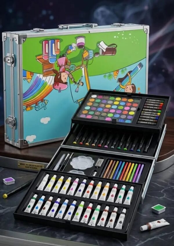 Unicorn Themed Art Kit Set with 145 Pcs Water Color & Pencils for Smart Kids