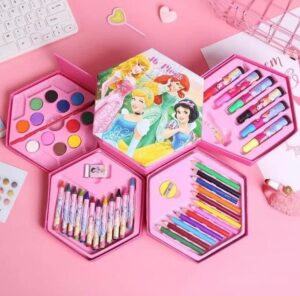 Art Coloring Kit Set Hexagonal style for Kids