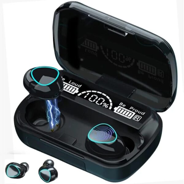 Mobiles M10 Wireless Bluetooth Earbuds, LED Battery Display