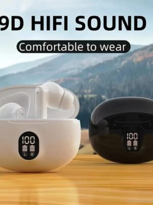 Mobiles 9D Hifi Wireless Earbuds with Noise Cancellation