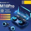 M10 Pro Wireless Earbuds with Charging Case & Bluetooth 5.3