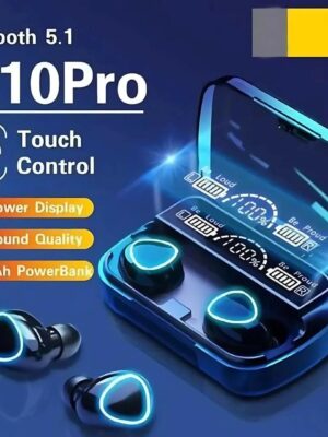 M10 Pro Wireless Earbuds with Charging Case & Bluetooth 5.3