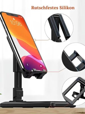 Premium Black Mobile Adjustable Tripod