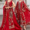 Maria B's 3Pc Chiffon Heavy Embroidered Suits