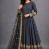 Women's 3Pc Stitched Chiffon Sequins Embroidered Maxi Suits
