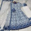 Women's 3Pc Stitched Printed Lawn Maxi Suits