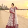 Women's 3Pc Stitched Printed Lawn Maxi Suits