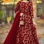 Women's 4Pc Shamoz Silk Lehenga Choli Suits