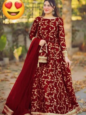 Women's 4Pc Shamoz Silk Lehenga Choli Suits