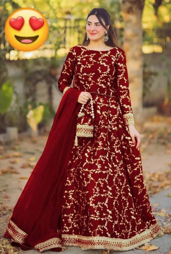 Women's 4Pc Shamoz Silk Lehenga Choli Suits