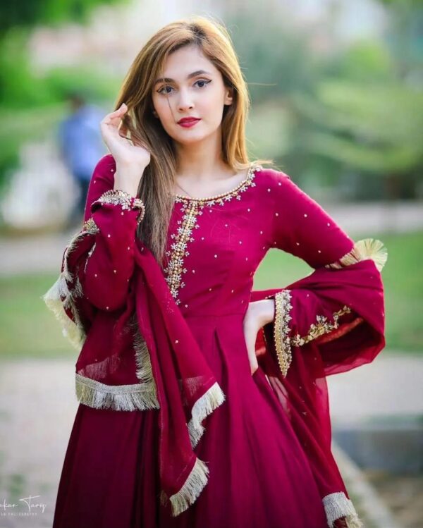 Women's 3Pc Stitched Chiffon Embroidery Maxi Suits