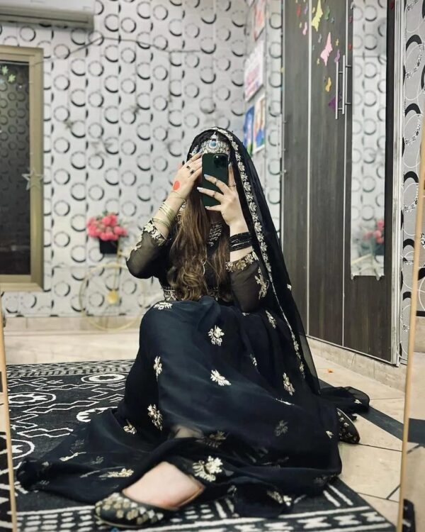 Women's 3Pc Stitched Chiffon Embroidery Maxi Suits