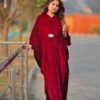 Women's Red Velvet Kaftan