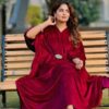 Women's Red Velvet Kaftan