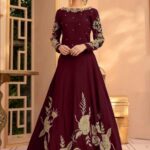 Women's Stitched Silk Embroidered Maxi Suits