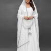 Women's Stitched Crinkle Chiffon Embroidery Maxi Suits