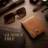 Men's Modern Stylish Leather Wallet -Free Stylish Glasses