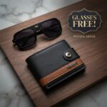 Men's Modern Stylish Leather Wallet -Free Stylish Glasses