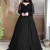 Women's 3Pc Chiffon Maxi Suits Color Black