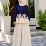 Women's 2Pc Cotton Frock Shirt & Flapper Trousers