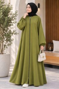 Abaya for Muslimat -Plain Georgette 2 Colors