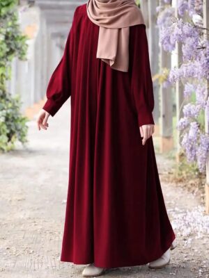 Abaya for Muslimat Plain Georgette -3 Colors