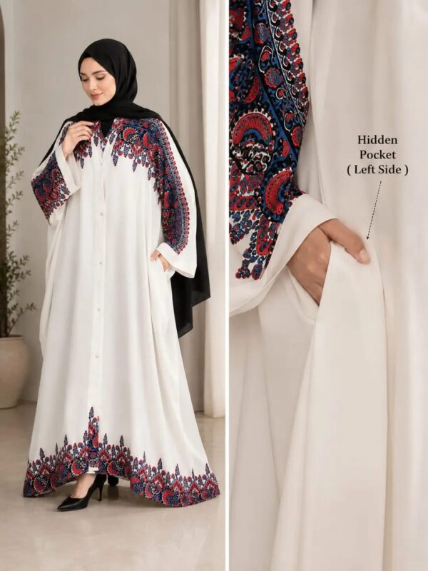 Abaya for Muslimat Printed Georgette